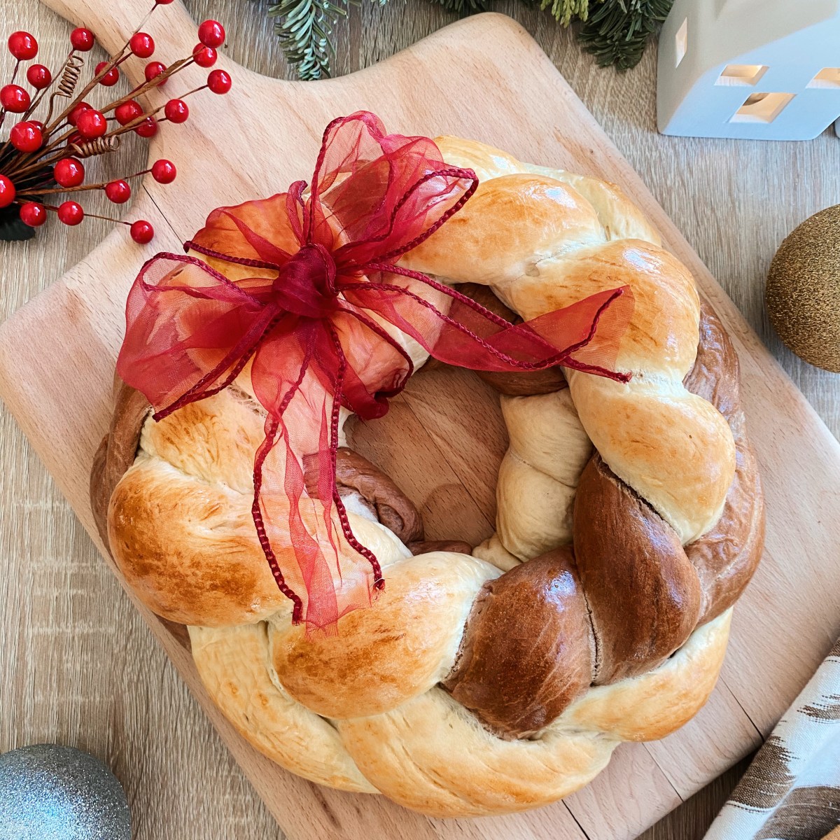 聖 誕 花 圈 麵 包 ❘ 𝘍𝘖𝘖𝘋