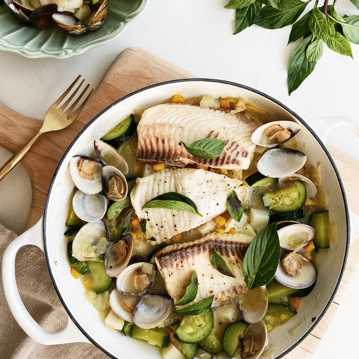 鯛 魚 佐 蛤 蠣 玉 米 ❘ 𝘍𝘖𝘖𝘋